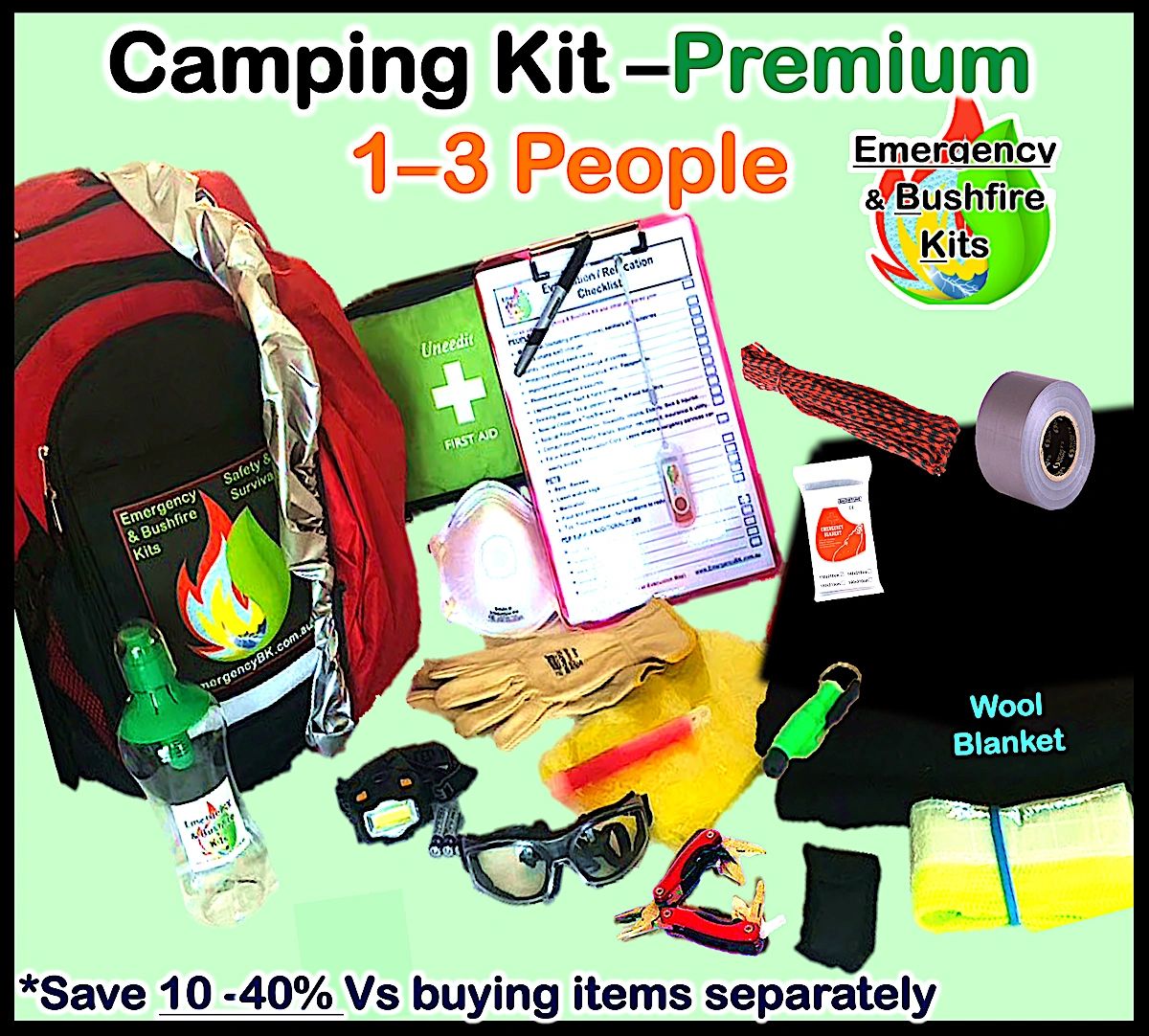 Camping Kit Premium 13 People (Emergency Kit)